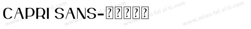 CAPRI SANS字体转换